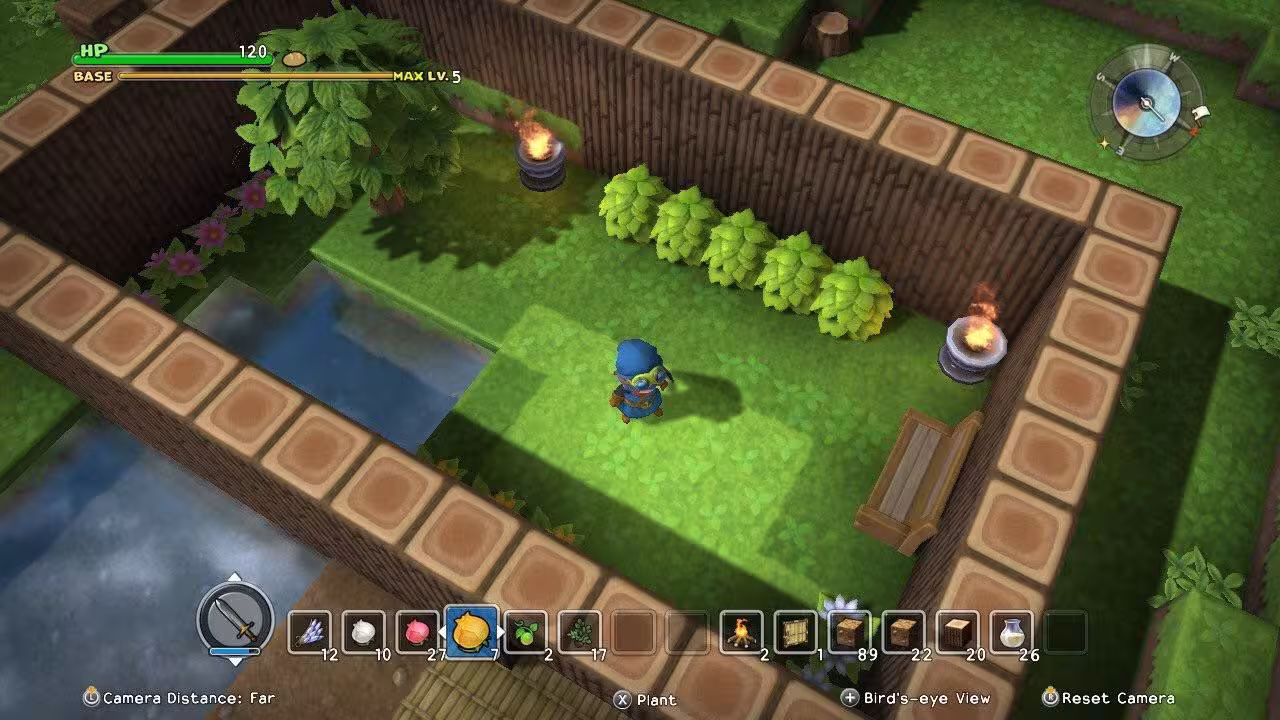 another cantlin garden build in dragon quest builders