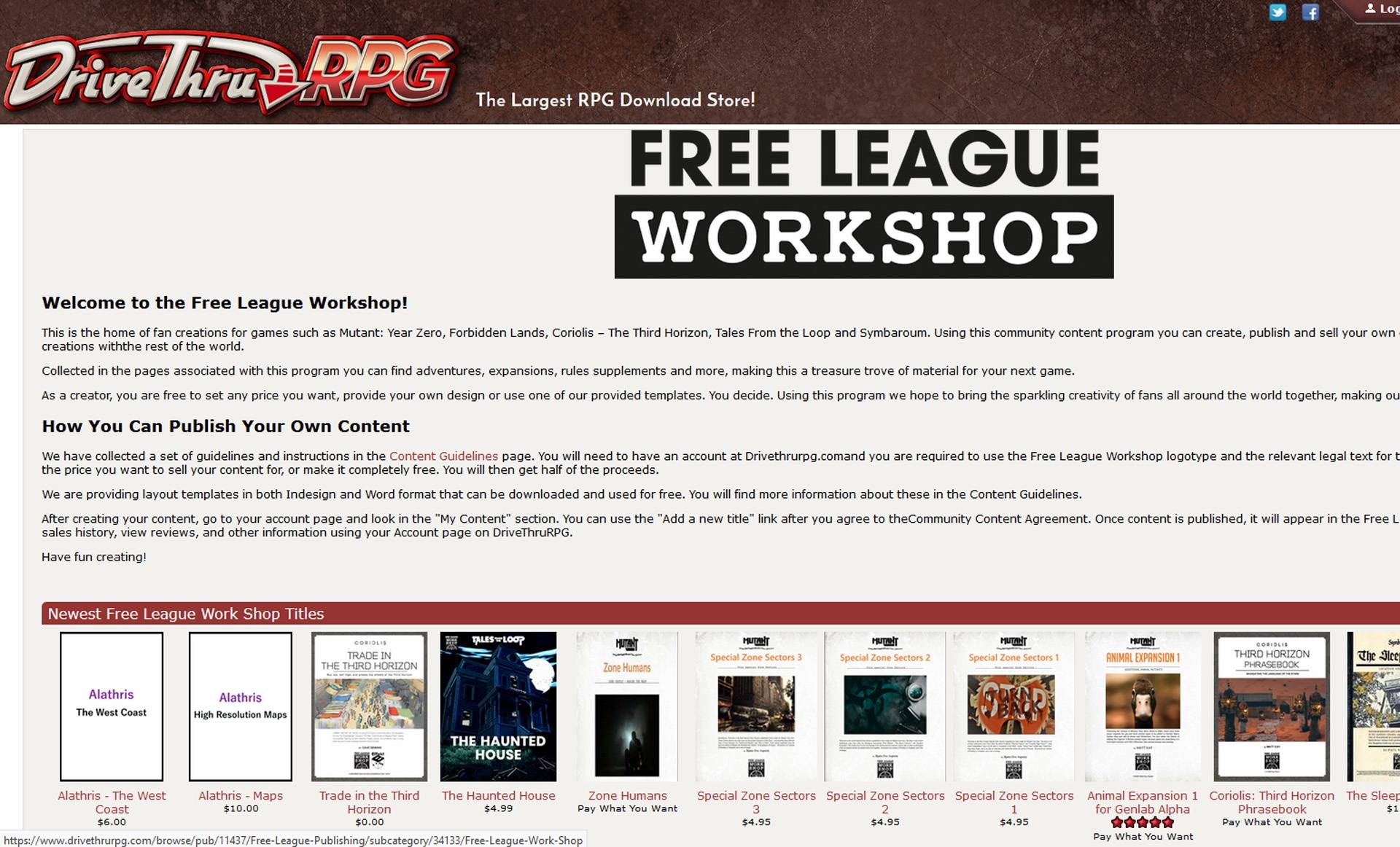 free league workshop