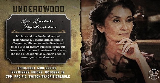 Anjali Bhimani in Undeadwood