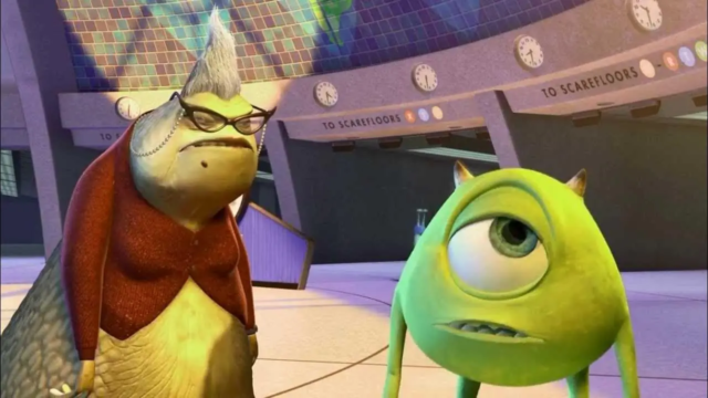 roz Roz and Mike Wazowski, "Monsters Inc."