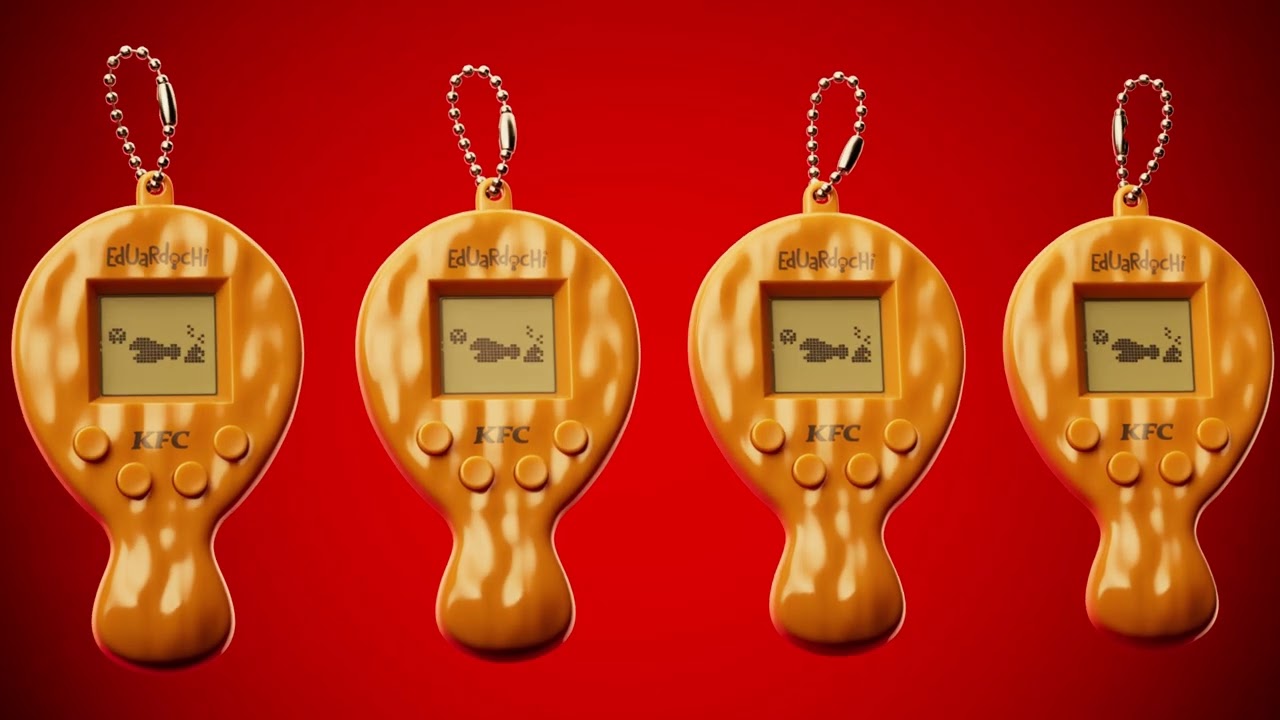 Tamagotchi Decorates KFC Christmas Ads